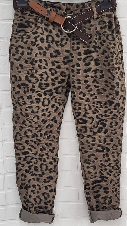 Animal Print Joggers