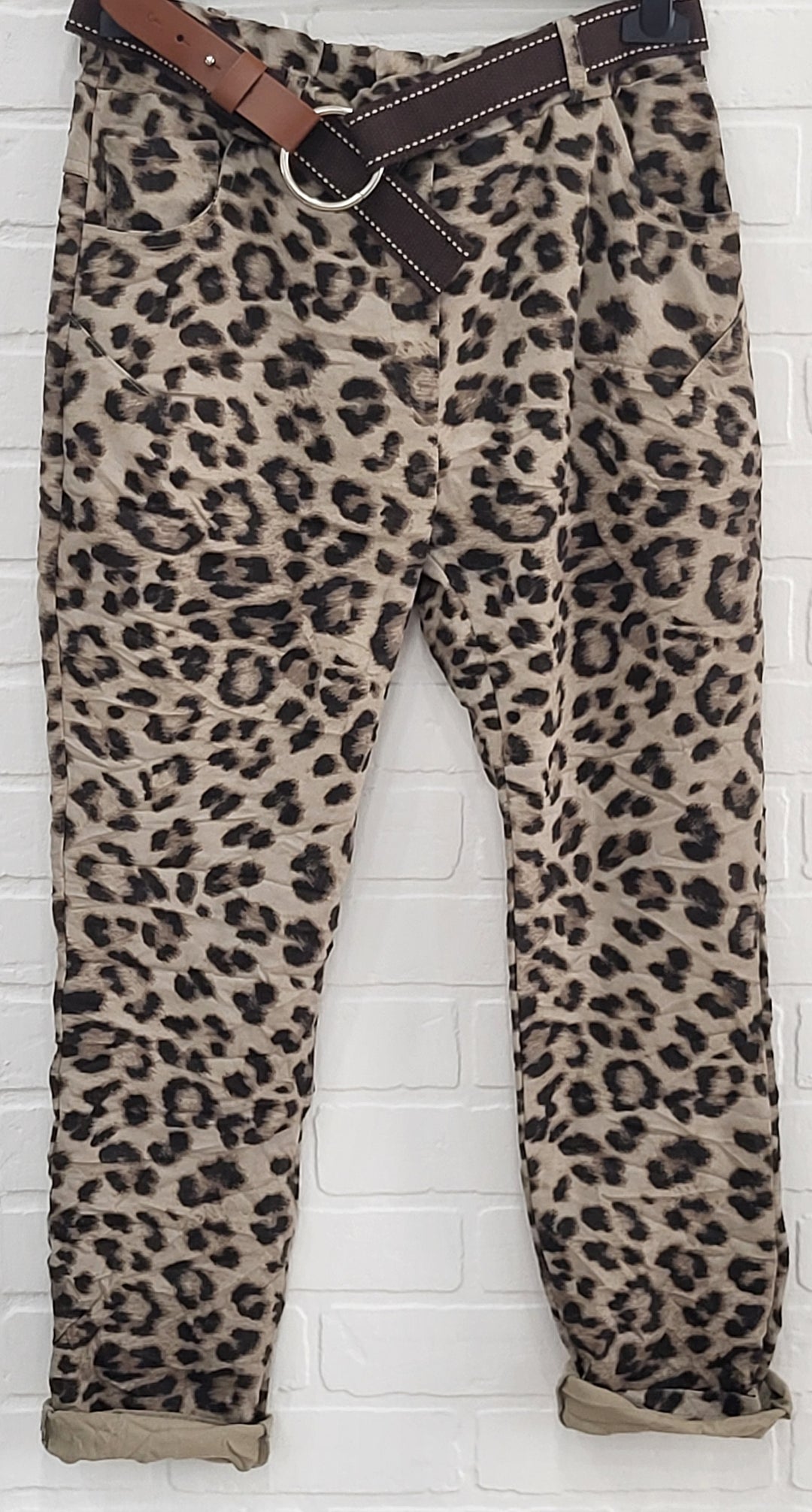 Animal Print Joggers