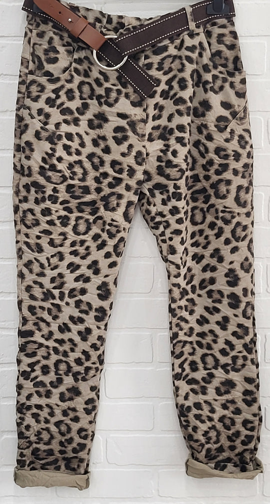 Animal Print Joggers