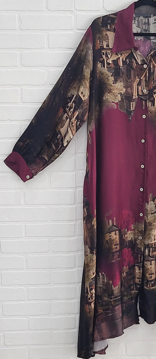 Autumn Townscape Dress