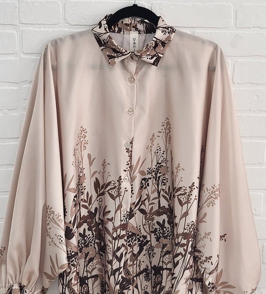 Botanical Satin Blouse