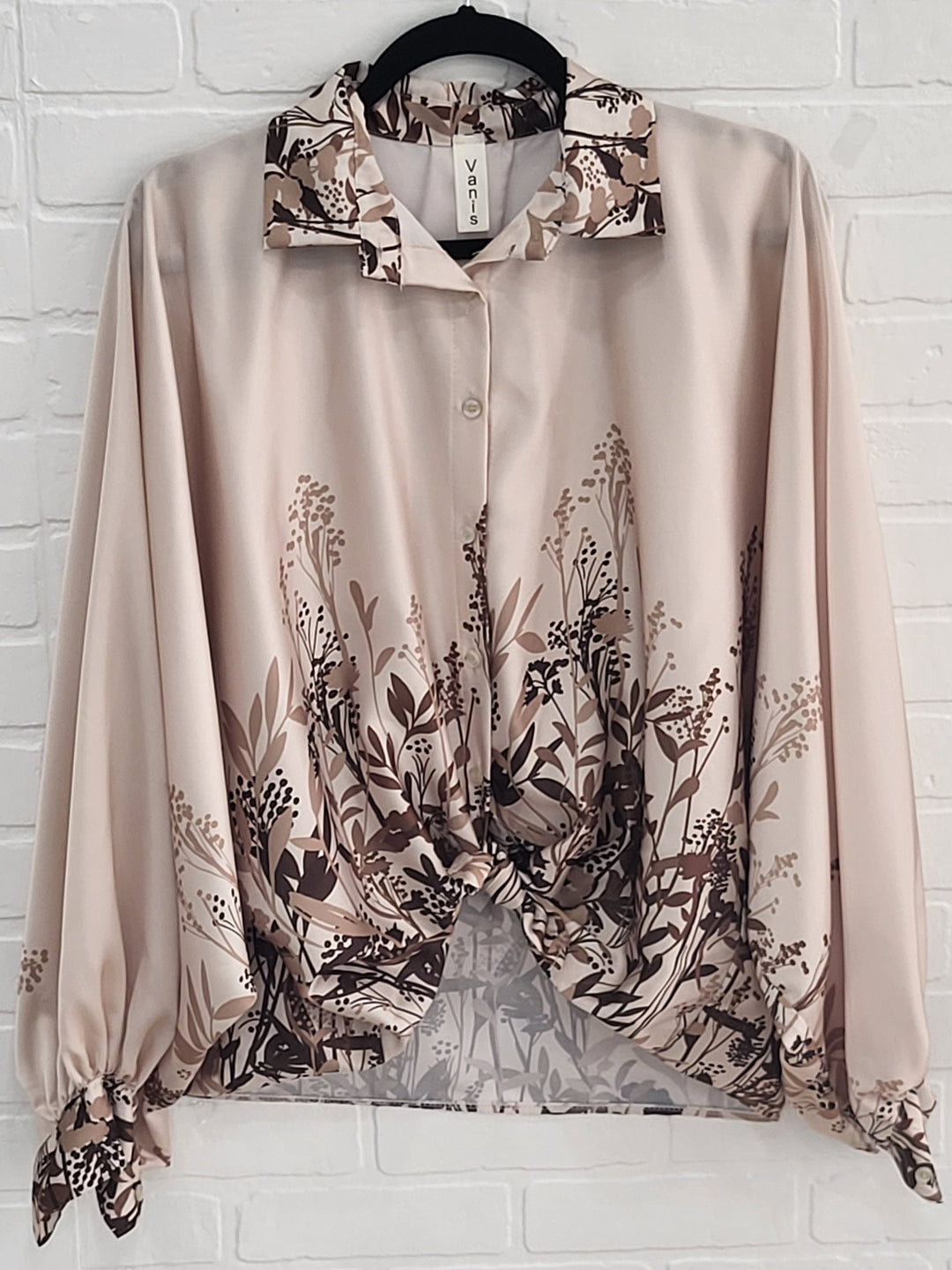 Botanical Satin Blouse