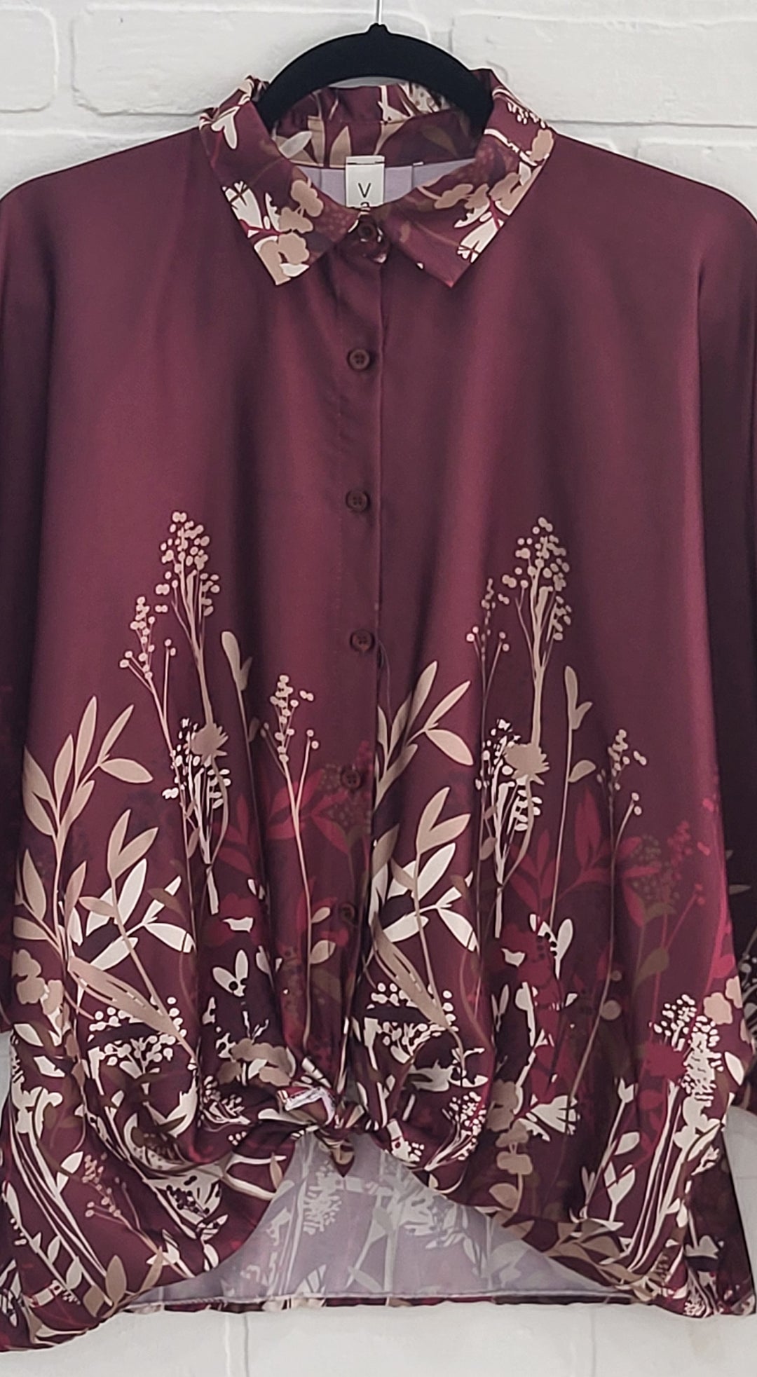 Botanical Satin Blouse