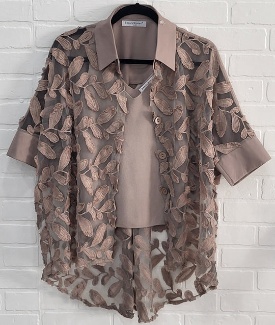 Beauty Women Lace 2 piece Set