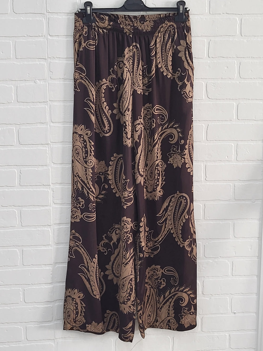 Satin Paisley Trousers