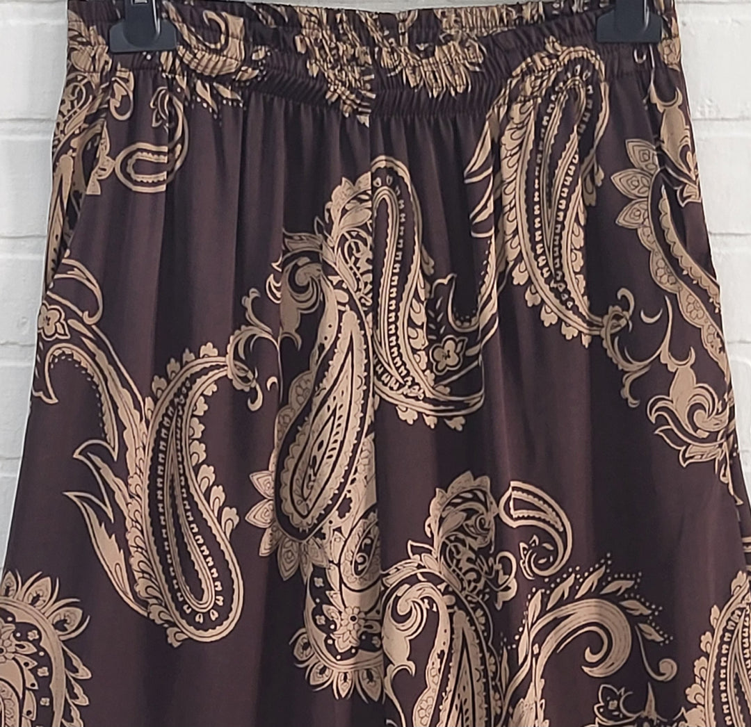Satin Paisley Trousers