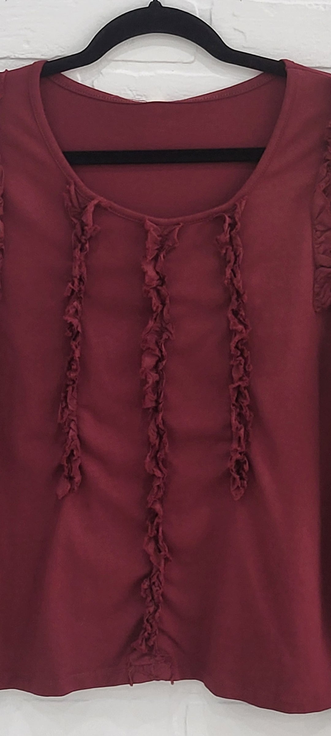 Ruffle Long Sleeve Shirt by Lux Luna