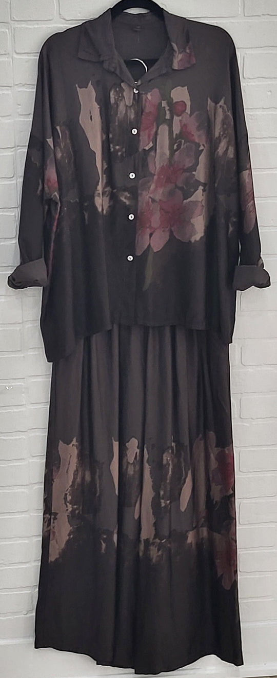 Floral Satin Set