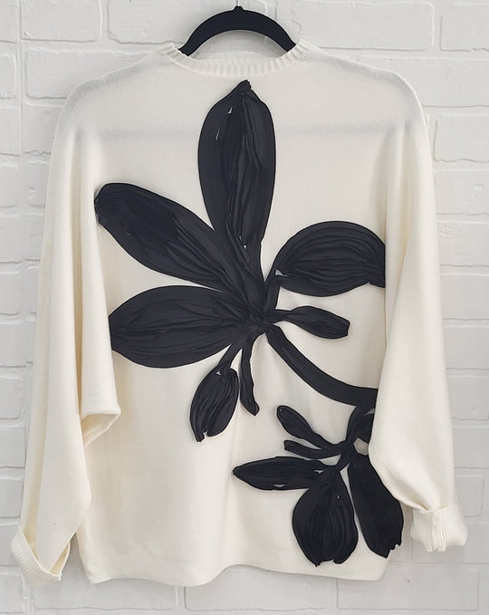 3D Flower Sweater by Lara