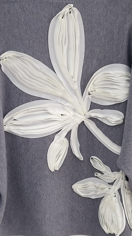 3D Flower Sweater by Lara