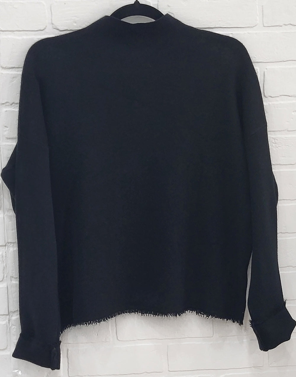 Black Mock Neck /Lace Front