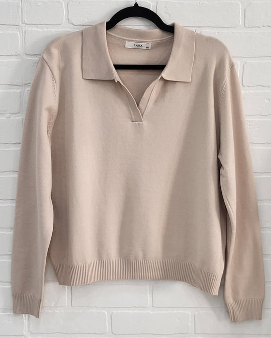 Lara Relaxed Collar Knit