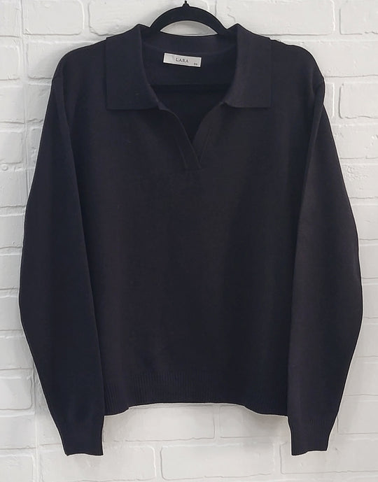 Lara Relaxed Collar Knit