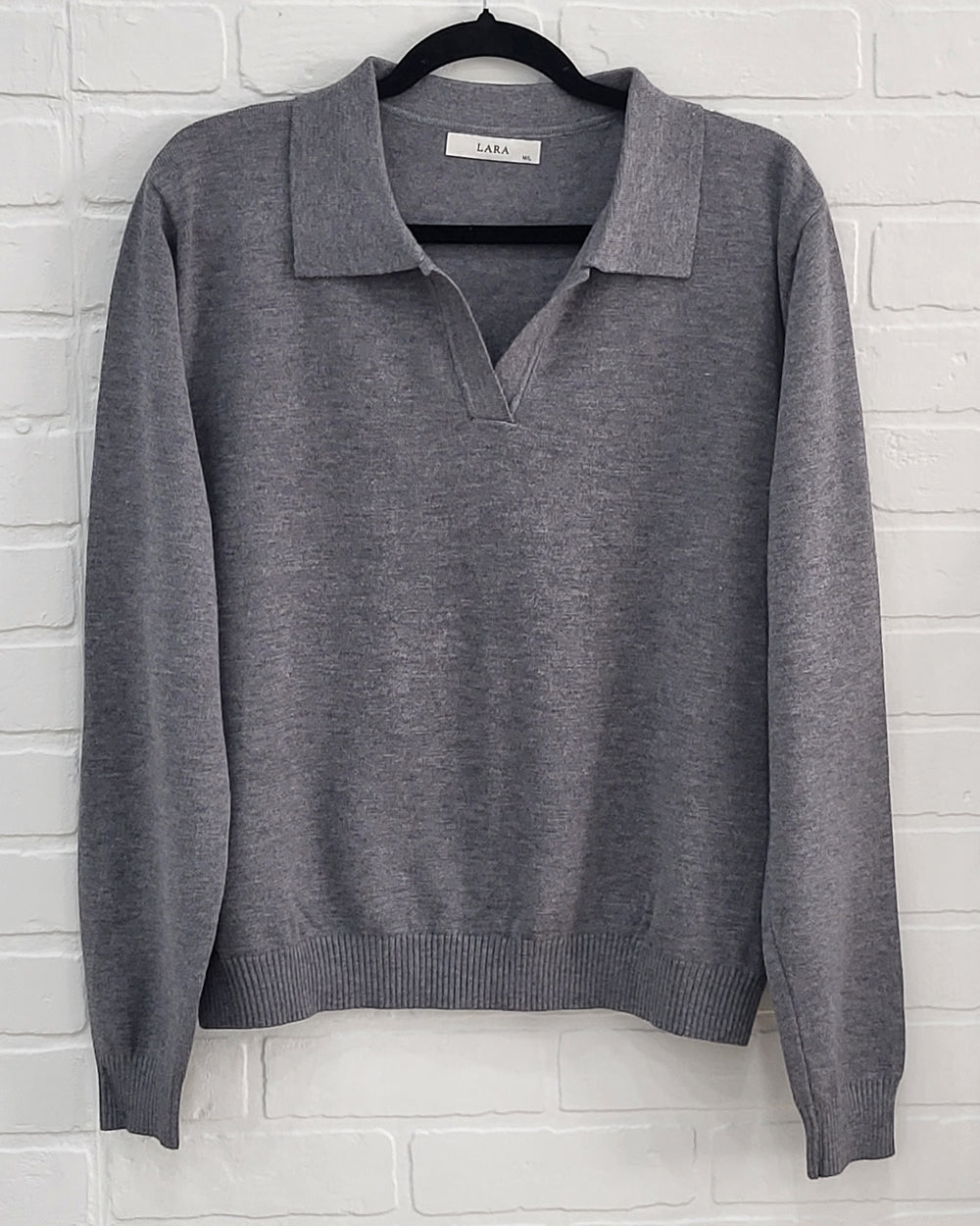 Lara Relaxed Collar Knit