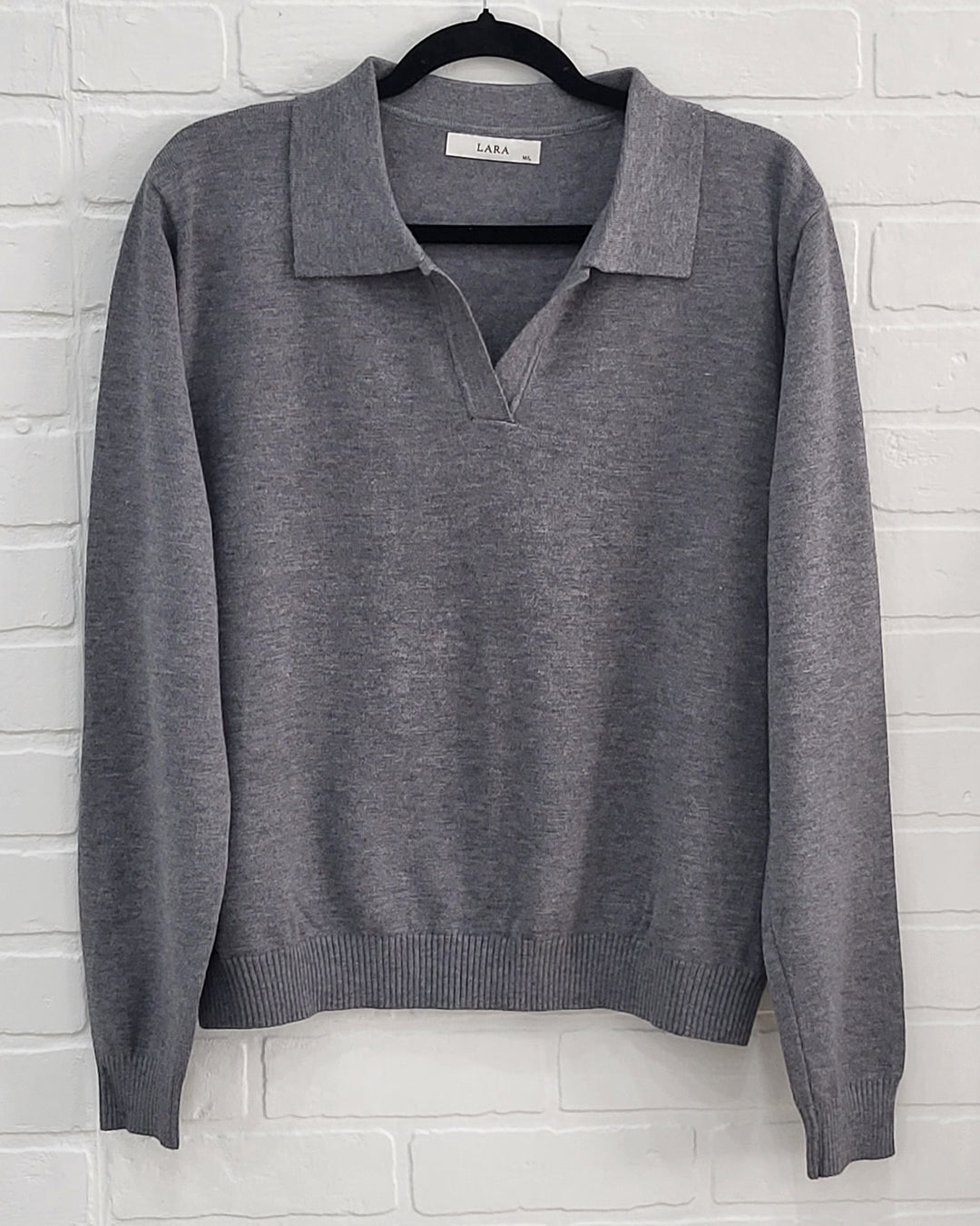 Lara Relaxed Collar Knit