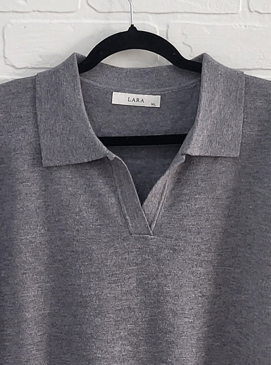 Lara Relaxed Collar Knit