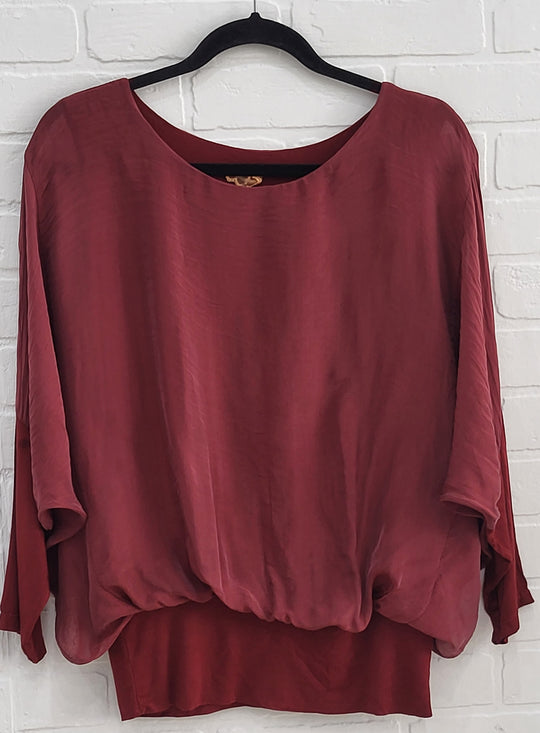 Silk Blend Lined Blouse