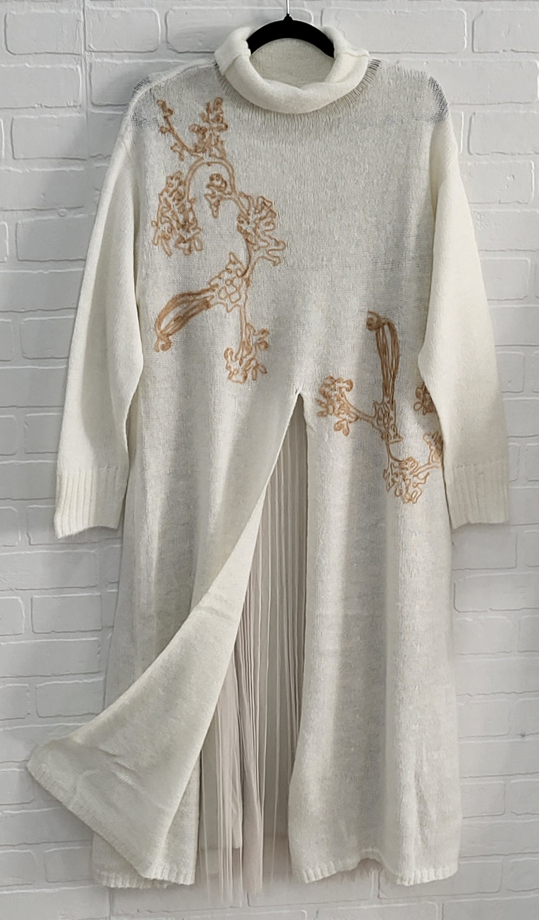 Louise Knit Set Pleaded Dress