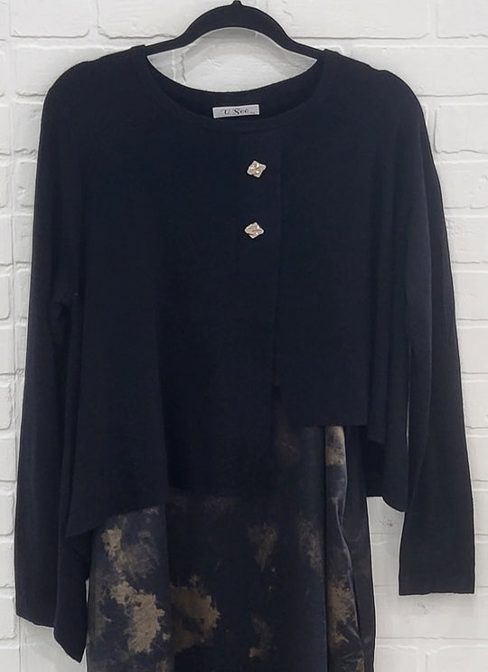 Dress & Assymetical Knit Top