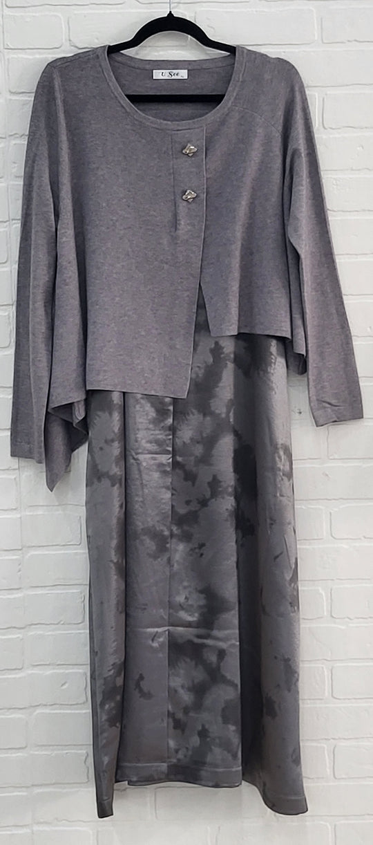 Dress & Assymetical Knit Top
