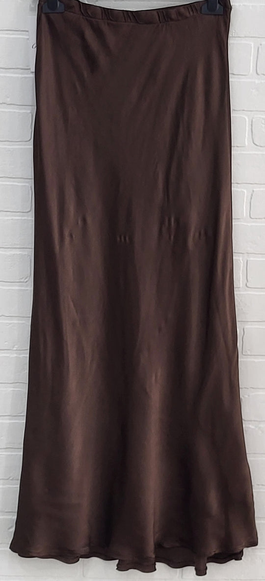 Satin Long Skirt