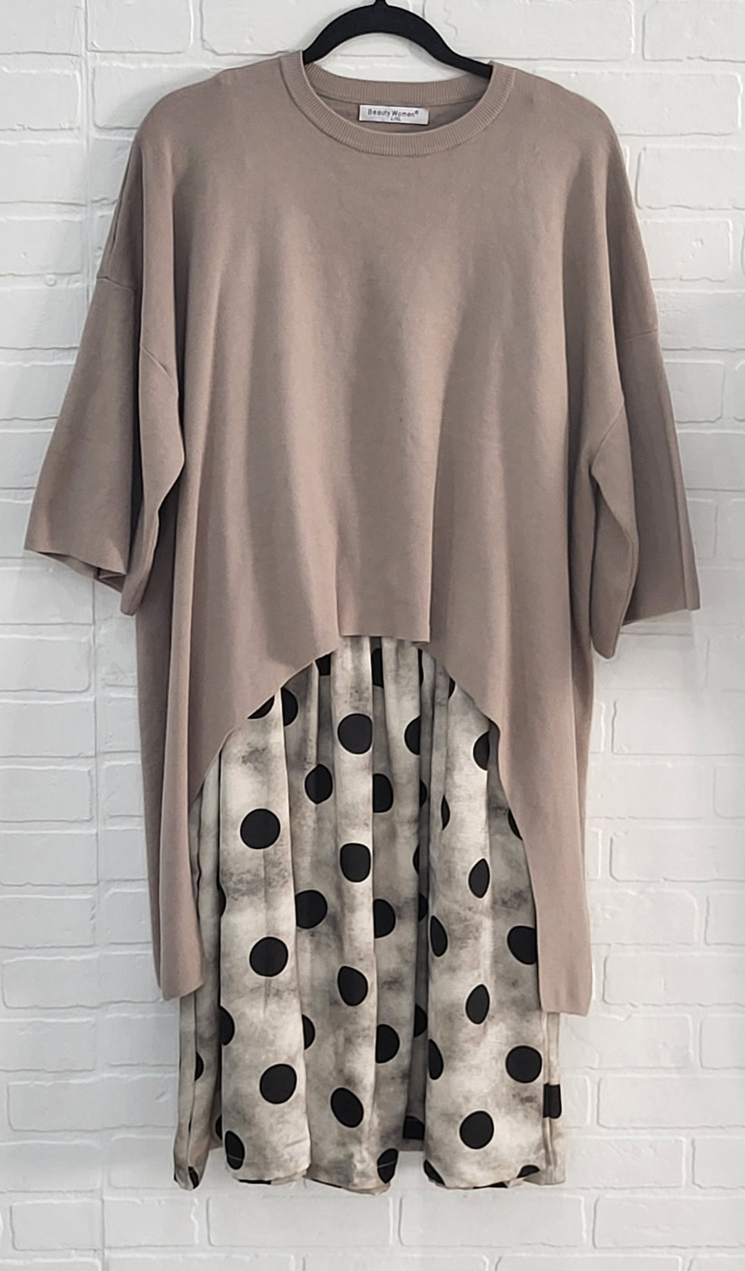 Beauty Set Dress & High-Low Knit Sweater