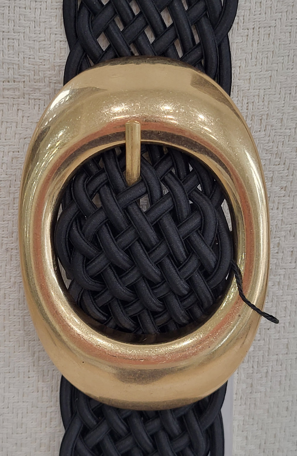 Gold Buckle Braided Belt