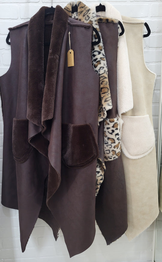 Luna Fur Long Vest