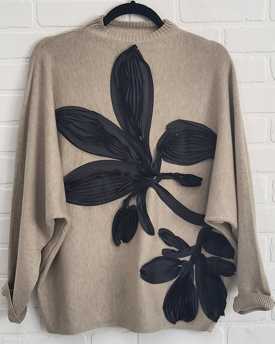 3D Flower Sweater by Lara