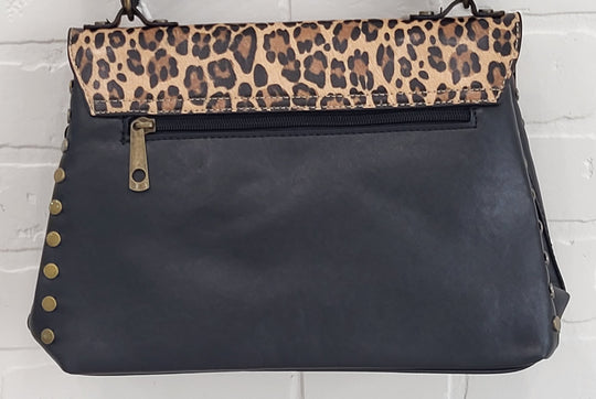 Leopard Luxe Convertible Top-Handle Crossbody Bag