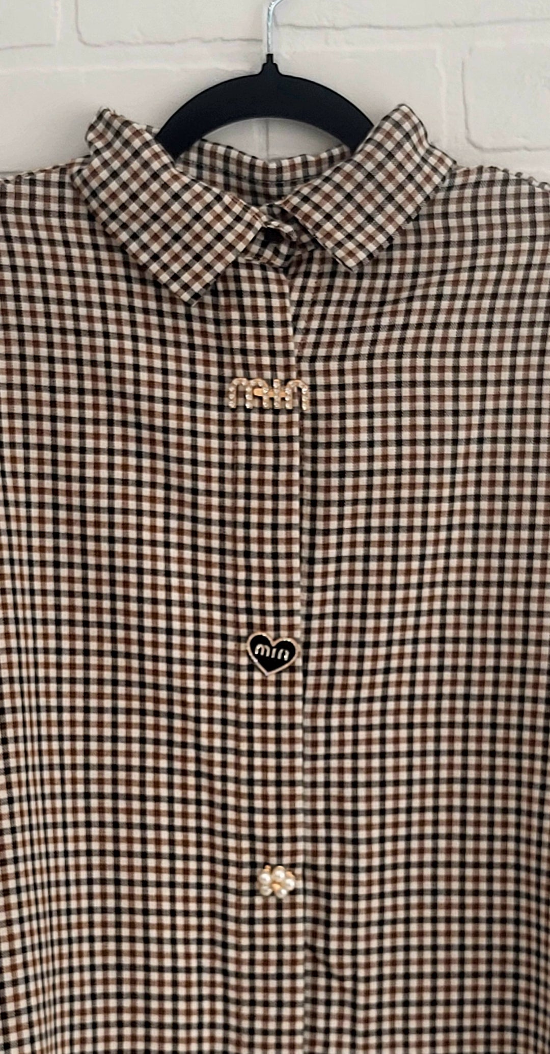 Vintage Checkered Blouse