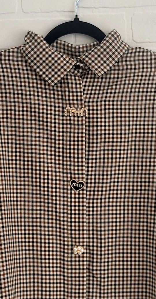 Vintage Checkered Blouse