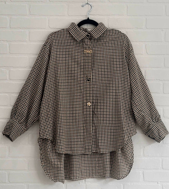 Vintage Checkered Blouse