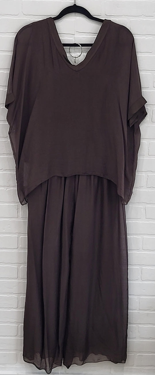 Shine Silk Set Short Sleeve