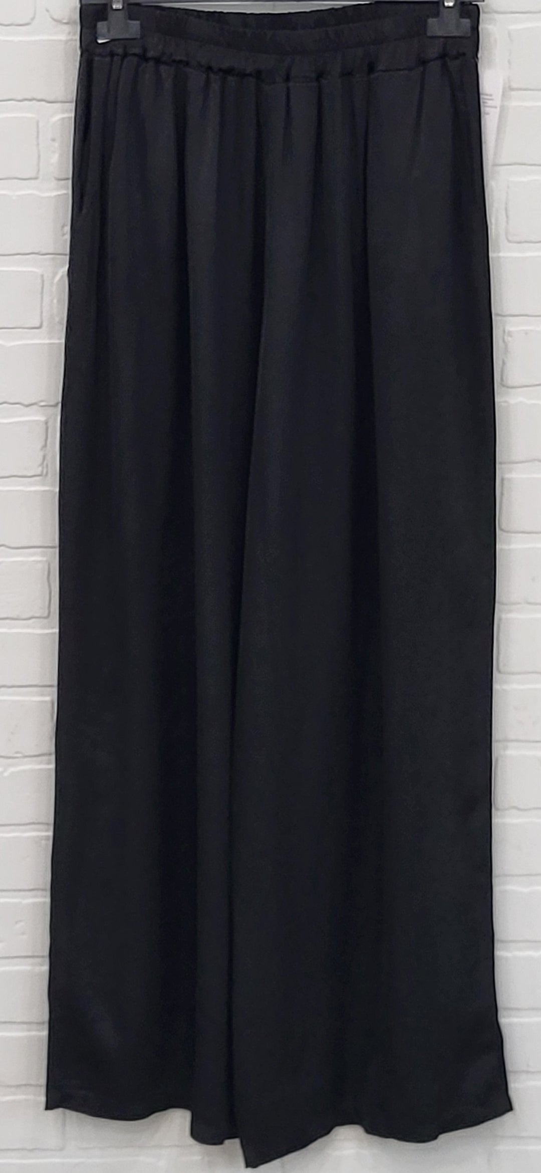 Belle wide leg satin pants