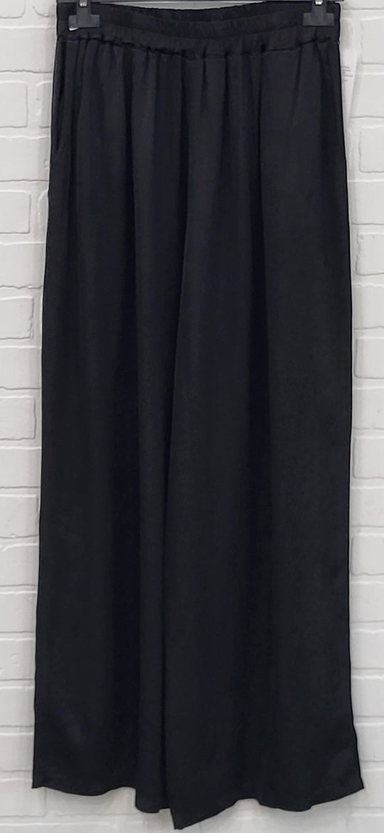 Belle wide leg satin pants