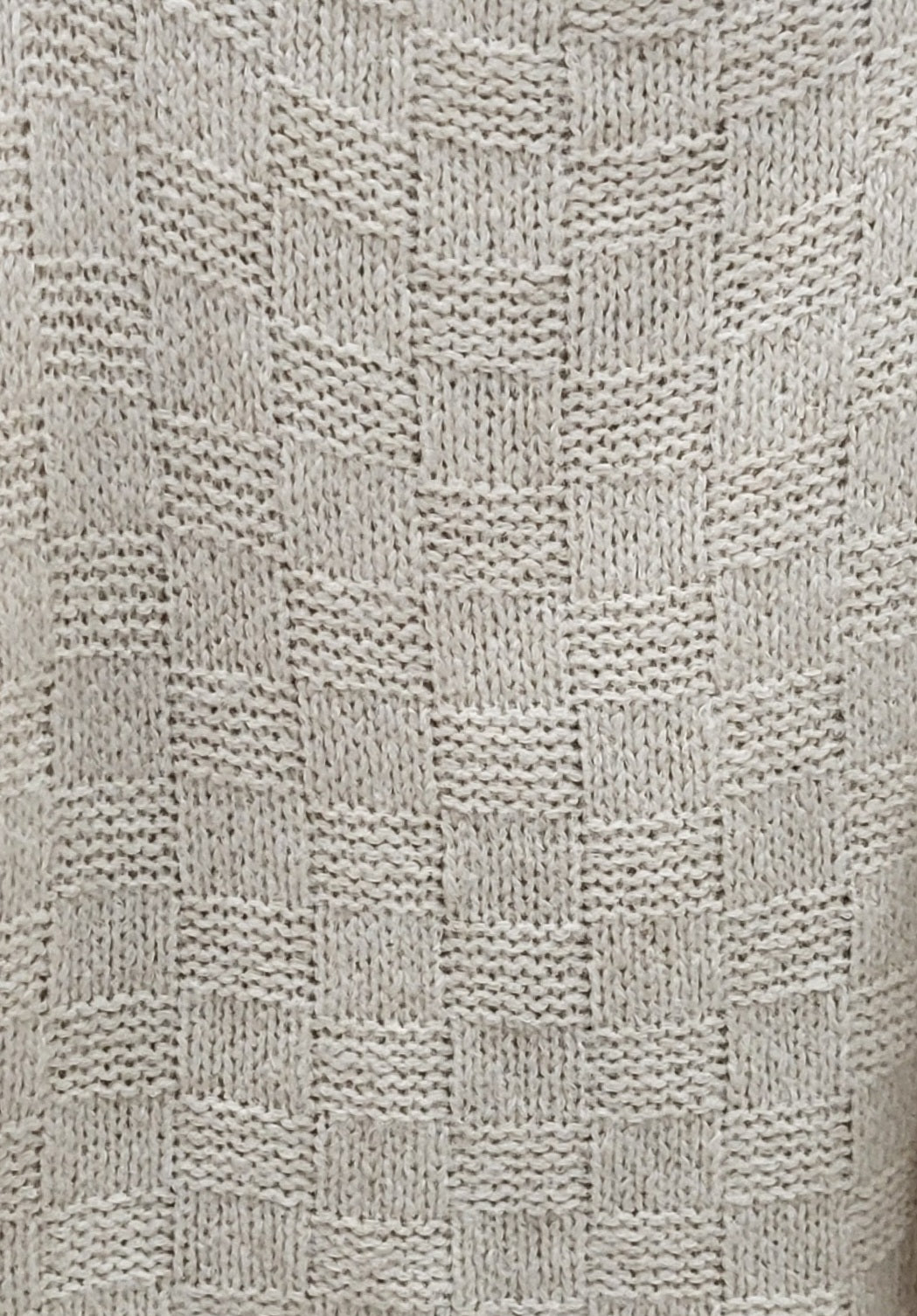 Charisma Cozy Basketweave Knit Sweater – Cream