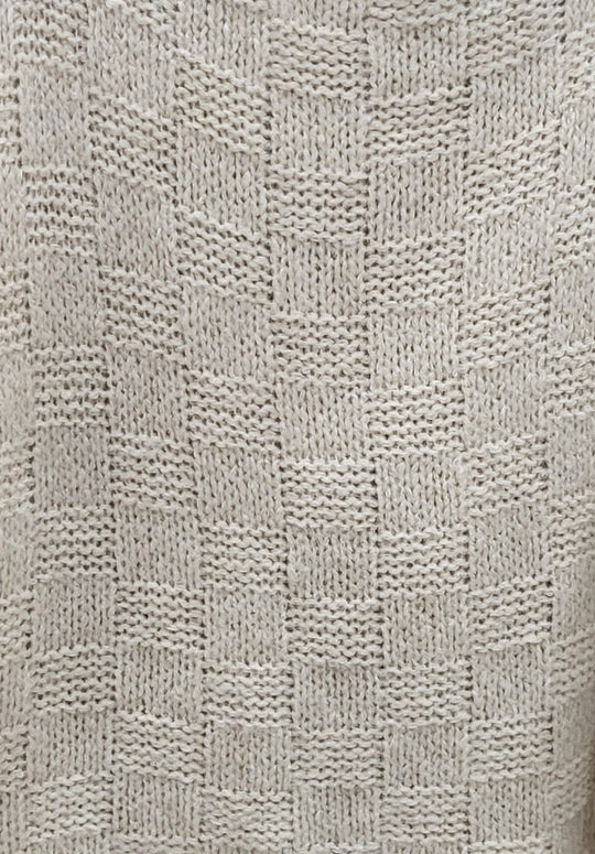 Charisma Cozy Basketweave Knit Sweater – Cream