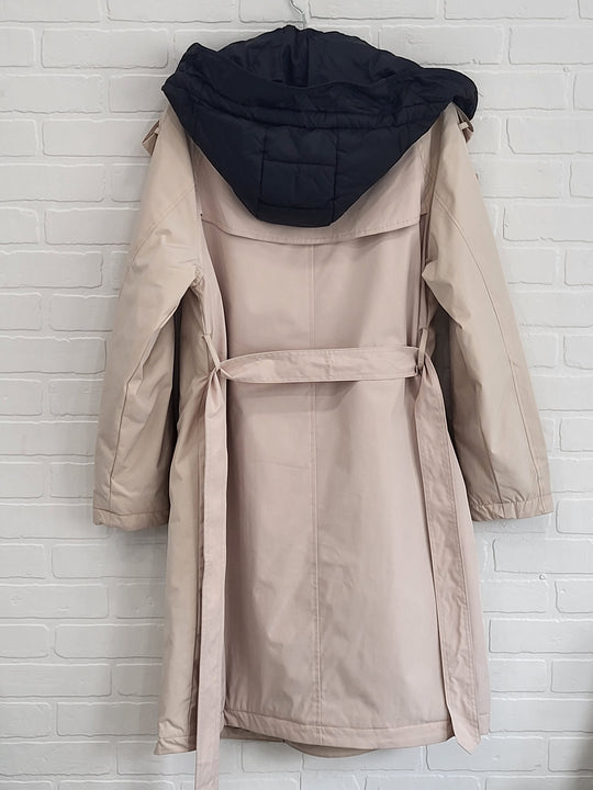 Bilin Quilted HoodieTrench Coat