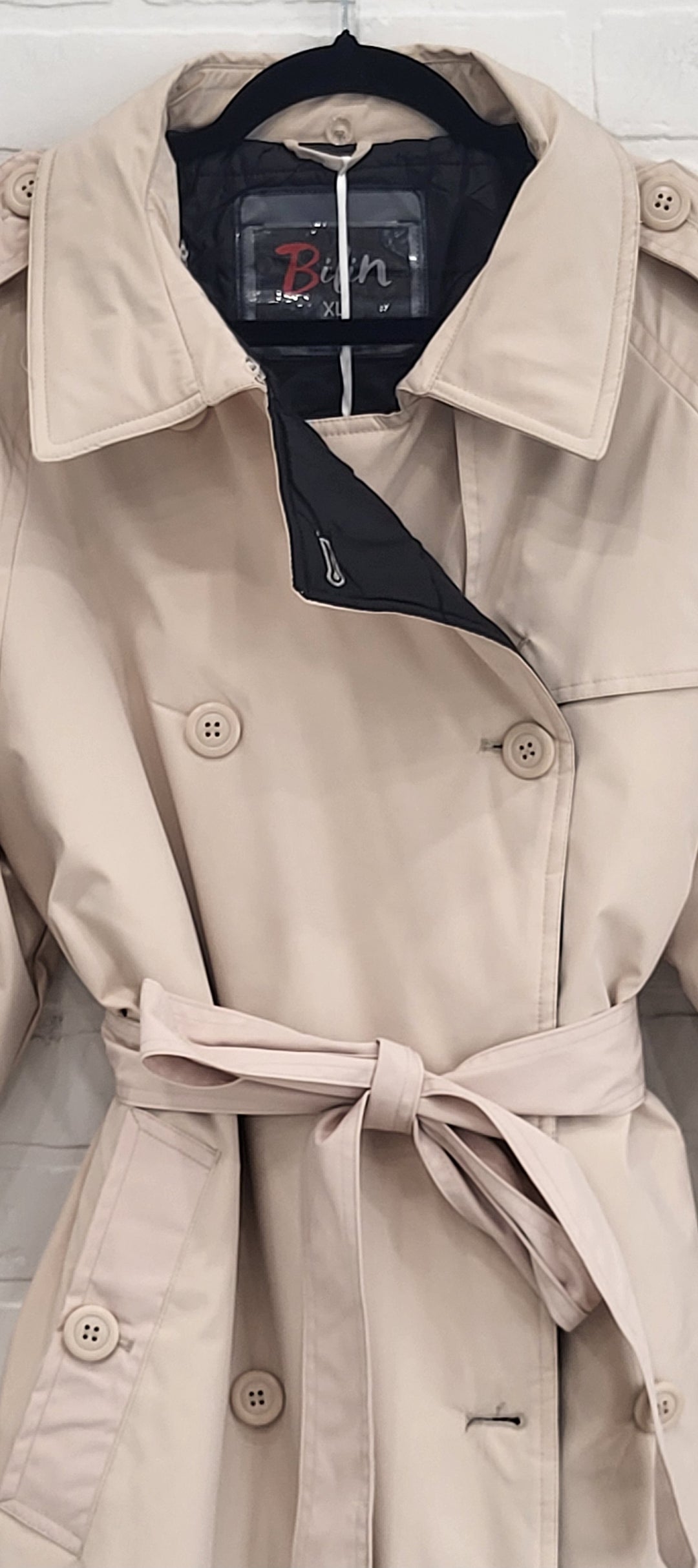 Bilin Quilted HoodieTrench Coat