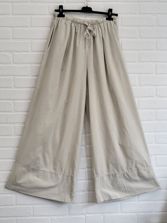Wide Leg Corduroy Trousers