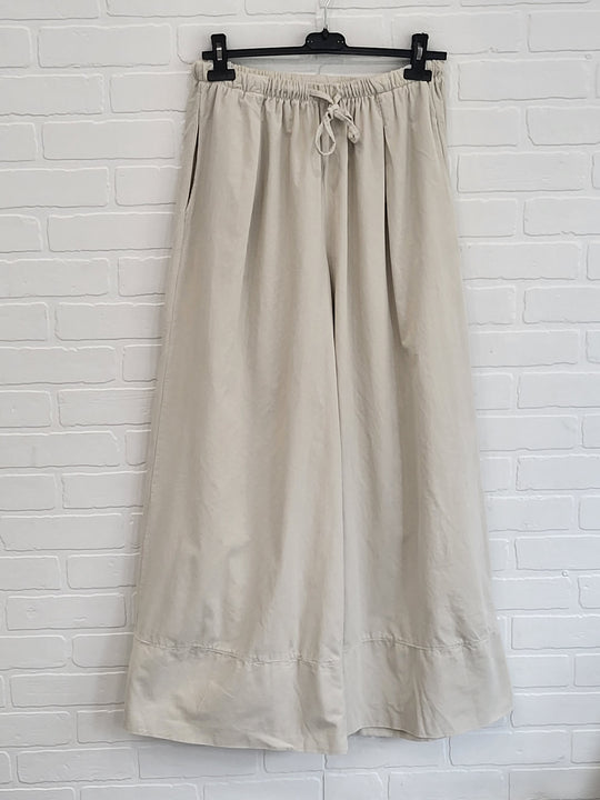 Wide Leg Corduroy Trousers