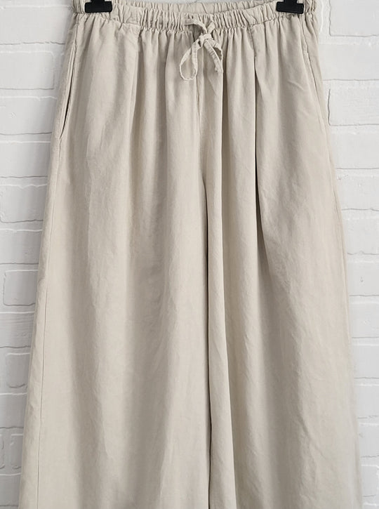 Wide Leg Corduroy Trousers