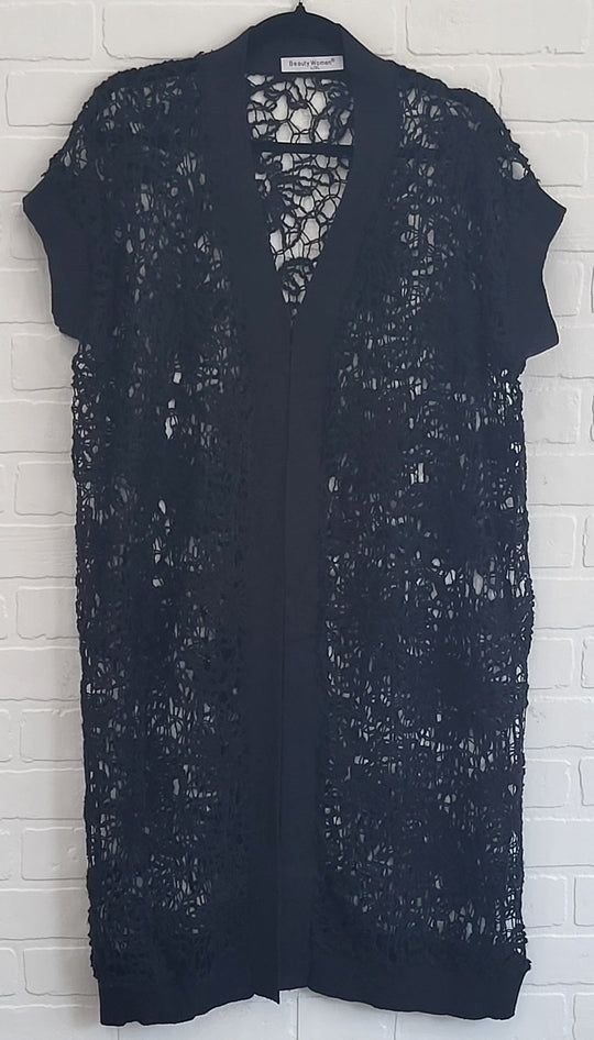 Chic Long Lace Jacket