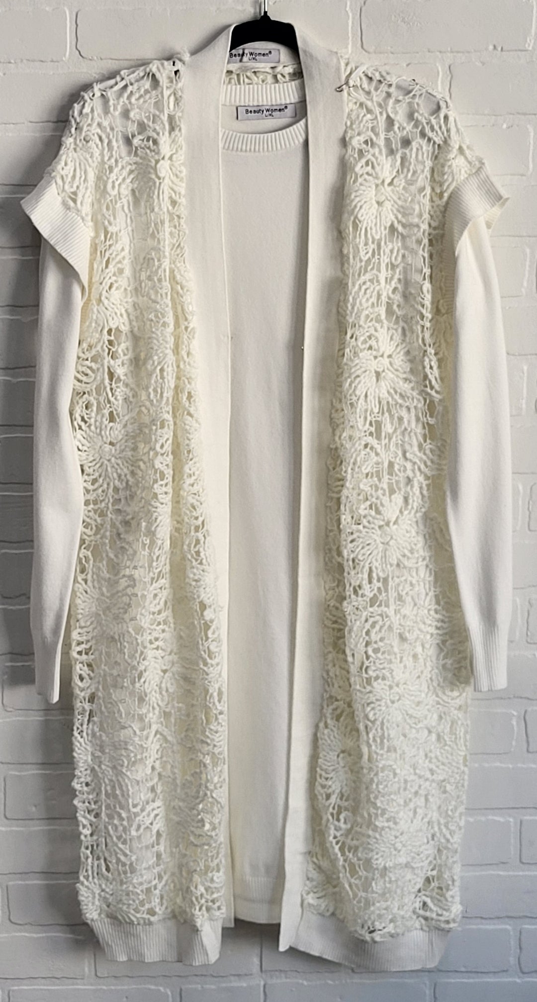 Beauty Women Elegant Lace Knit Layered Dress