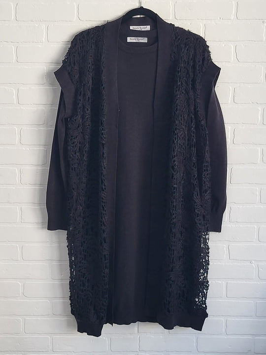 Beauty Women Elegant Lace Knit Layered Dress