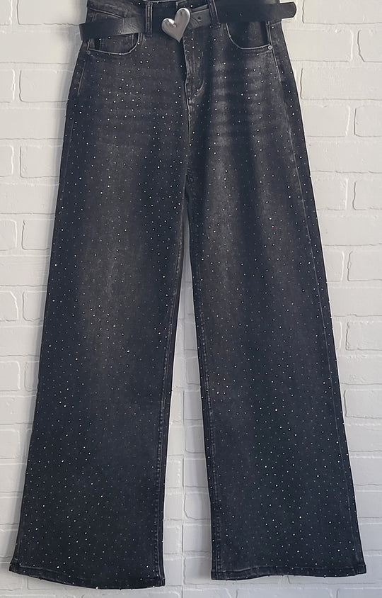 Sparkly Wide Leg Denim by Jack Berry