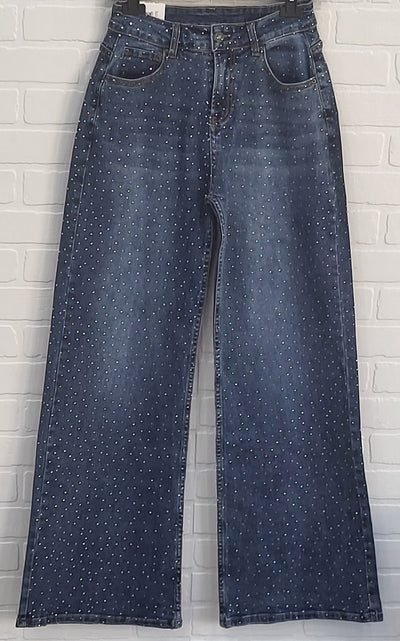 Jack Berry Sparkly Wide Leg Jeans