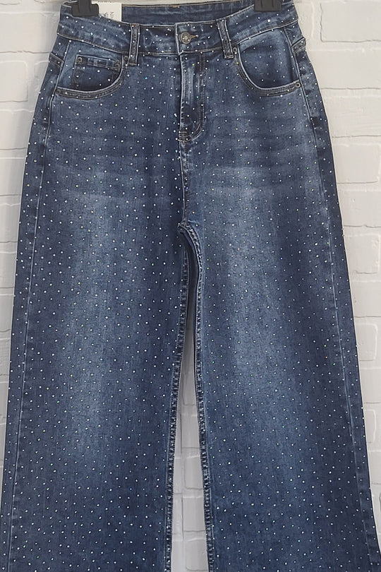 Jack Berry Sparkly Wide Leg Jeans
