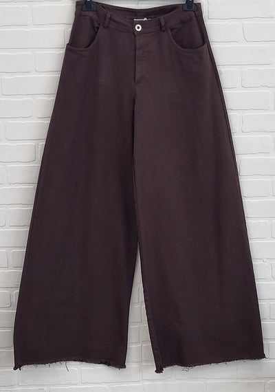 Mihos Wide Leg Pants Raw Bottom